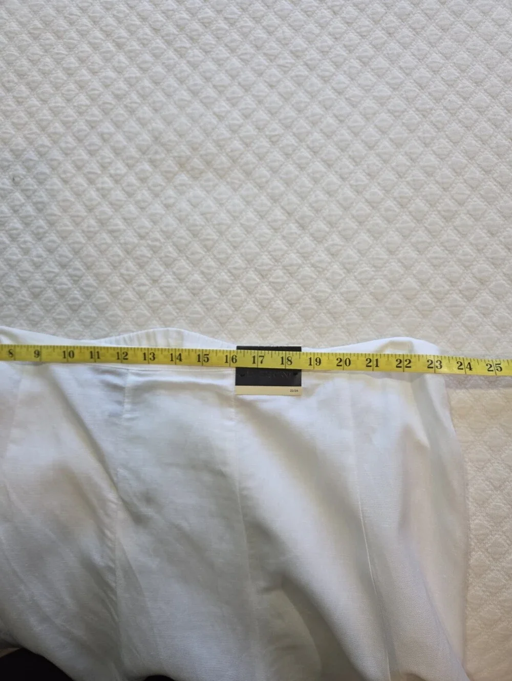 NWT Lane Bryant White Midi Skirt Linen Blend Size 22/24 Lace Hem Cottagecore - Picture 5 of 12